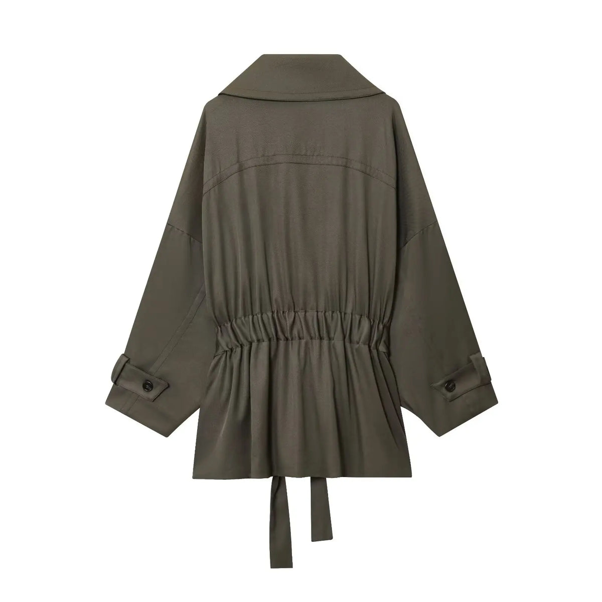 Women Mid Waist Pants Set Two Piece Casual Flowing Belted Jacket Front Pleat Trousers 2 Piece Set Women Outfit