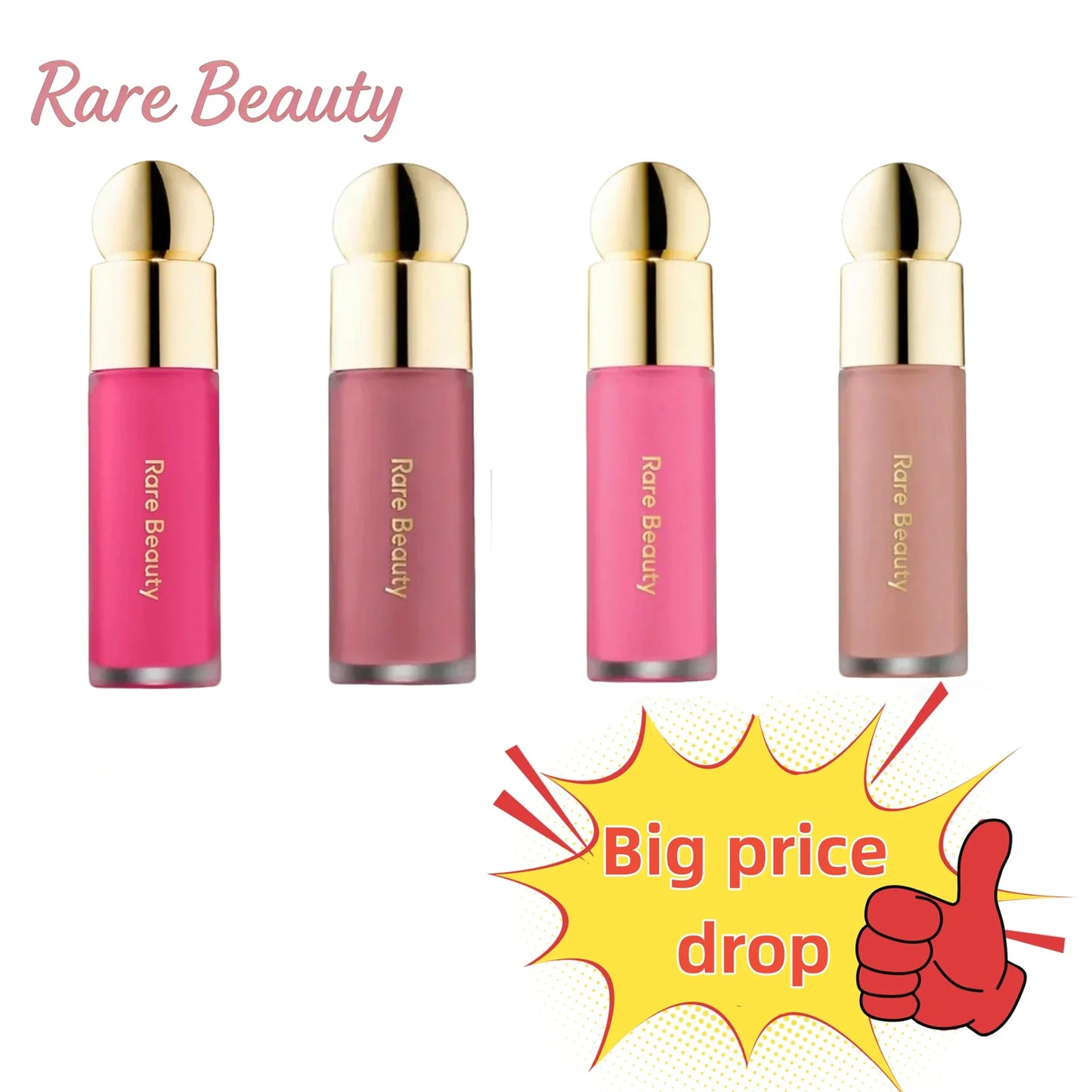 Rare Beauty Liquid Blush Silky Long-lasting Plumping Moisturizing Makeup Hope Love Happy Virtue Joy Grace Lucky Beauty With Box