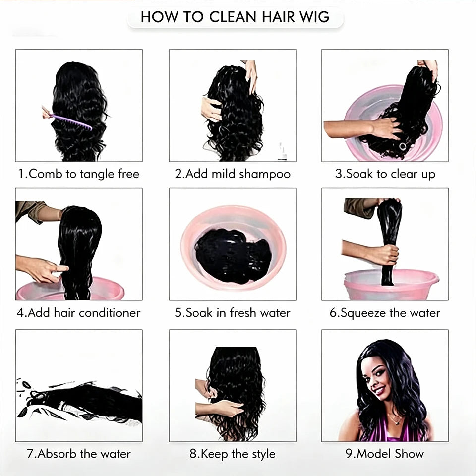 13x4 Brazilian Human Hair Wig Wear and Go 200 Density Straight 13x6 Hd Lace Frontal Wigs Natural Black Pre Plucked Baby Hair