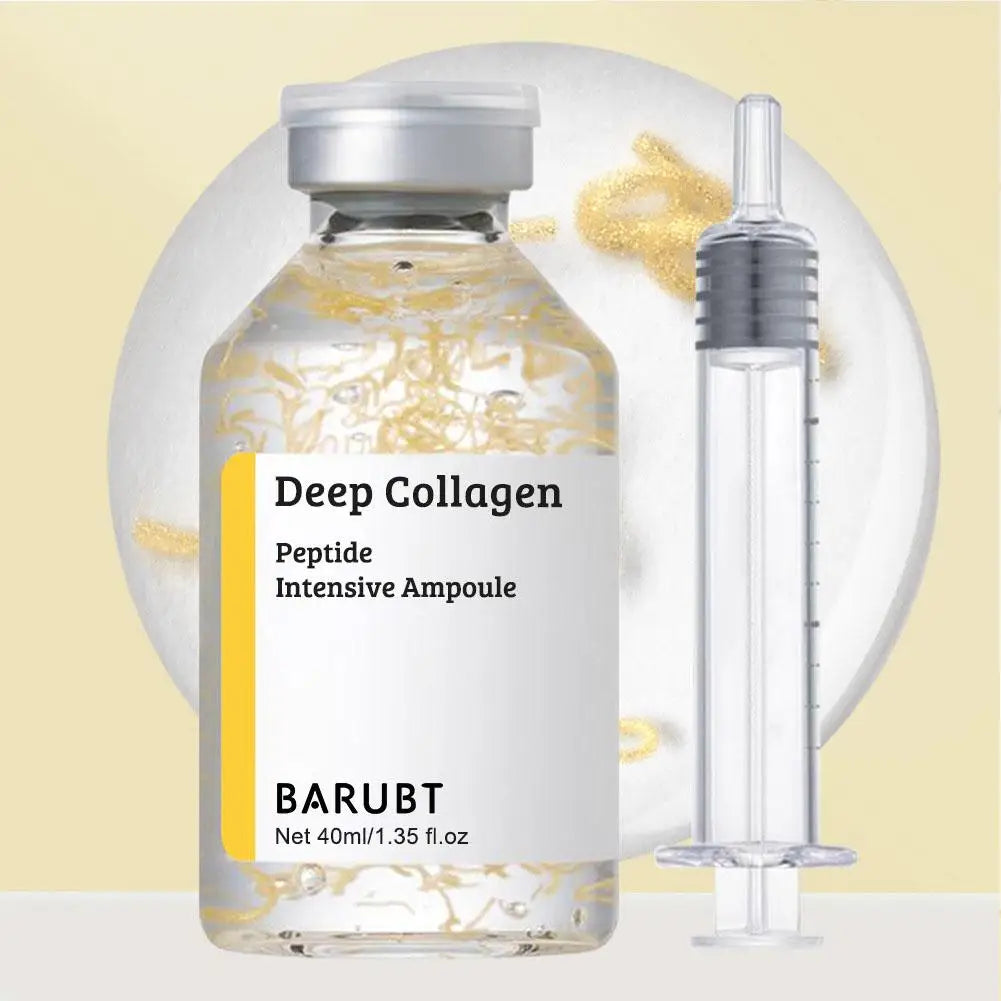 Korean Silk Collagen Essence Serum Deep Peptide Intensive Revitalizing Face Cream Anti-Wrinkle Firming Lifting Skin Care 40ml