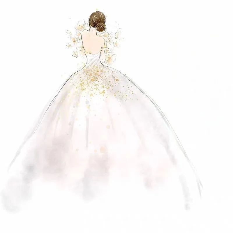 Customized Luxury Wedding Dress Illusion Neck Long Sleeves Lace Appliques Beads Bride Gowns Robe Mariage Vestidos De Novia