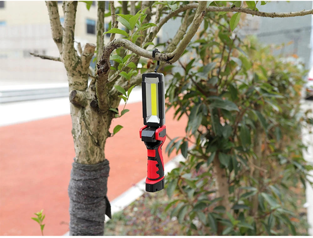 Lampe de Travail COB LED Portable | Garage & Mécanique Auto | Rechargeable USB | Inspection & Urgence