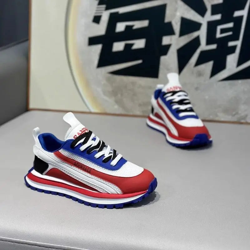 Chaussures décontractées en maille à lacets pour homme