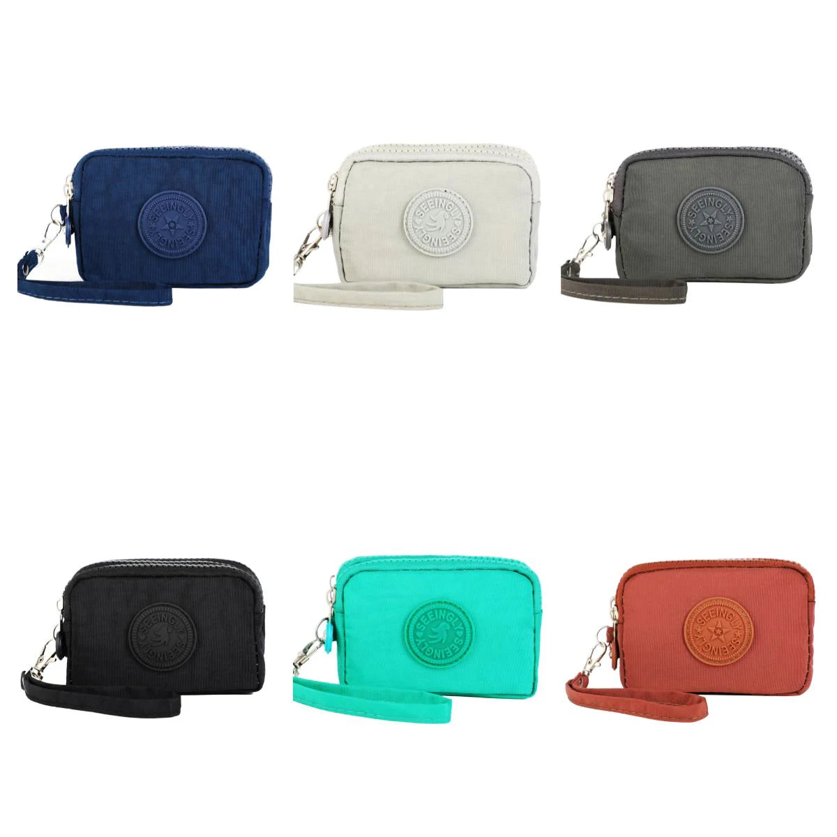 Women Three Layer Wallets Nylon Coin Purse New Korean Large Capacity Portable Oxford Cloth Coin Wallet Waterproof Portable