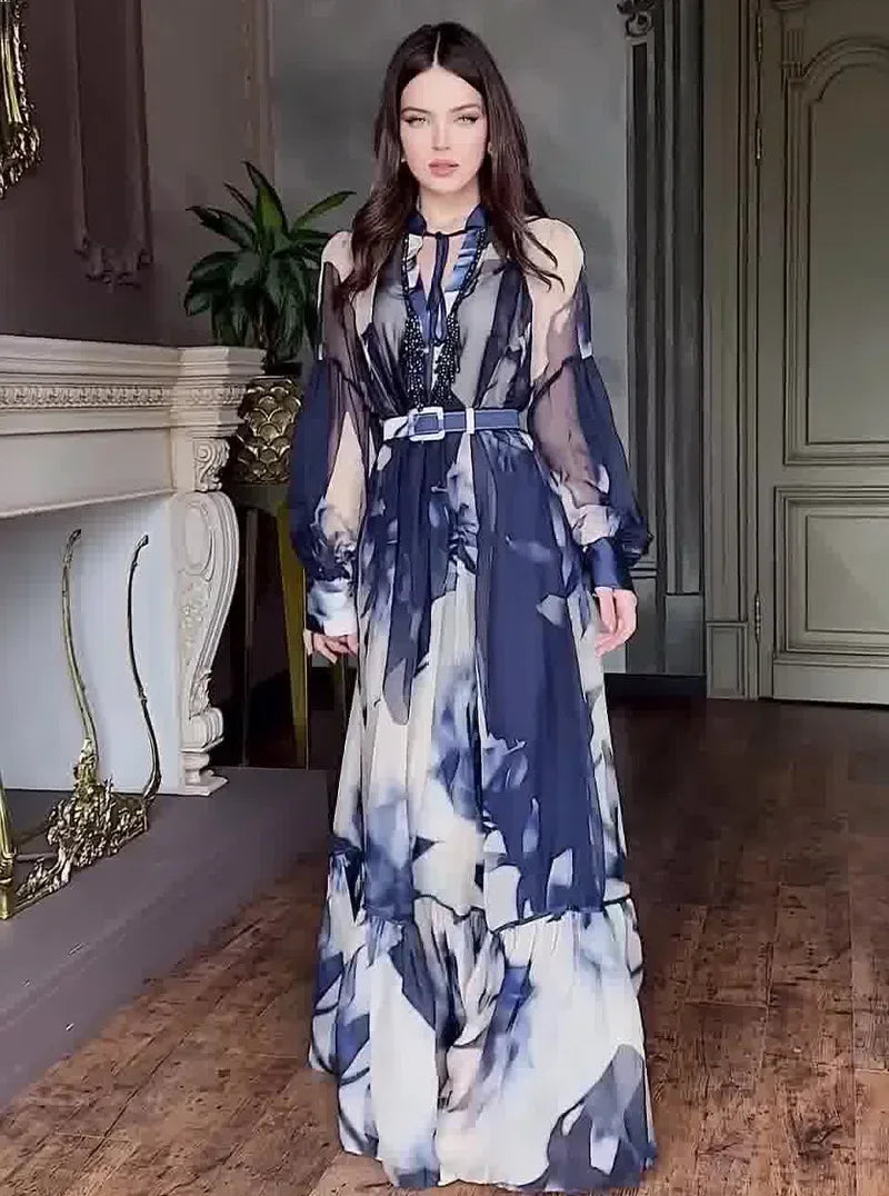 Dresses For Women Dashiki Summer Autumn Maxi Dress Ladies Clothing Fairy Long Dress