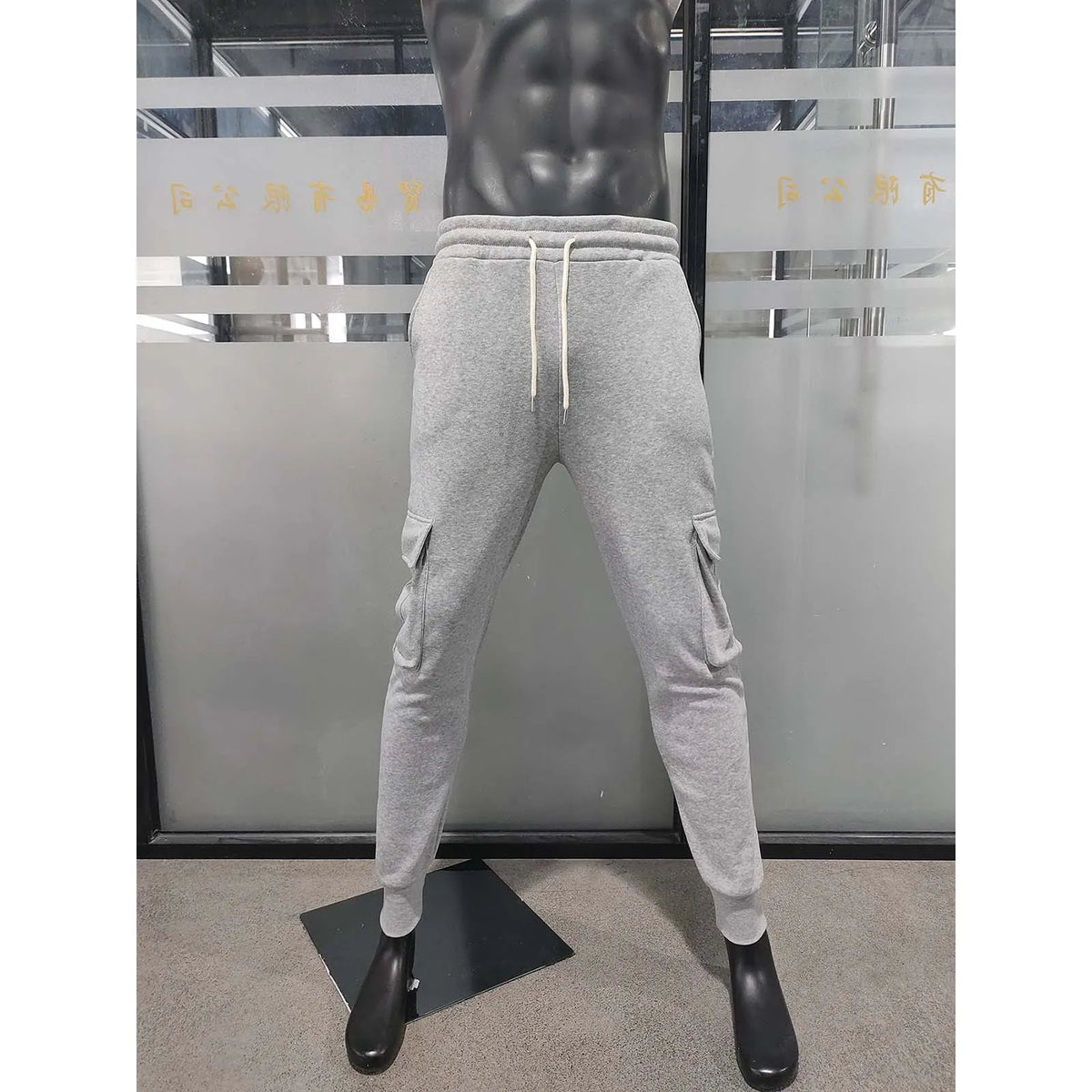 Men's Cargo Pants 2025 New Casual Loose Autumn Winter Straight Baggy Pants Multi-Pockets Solid Color Printing Sweatpants