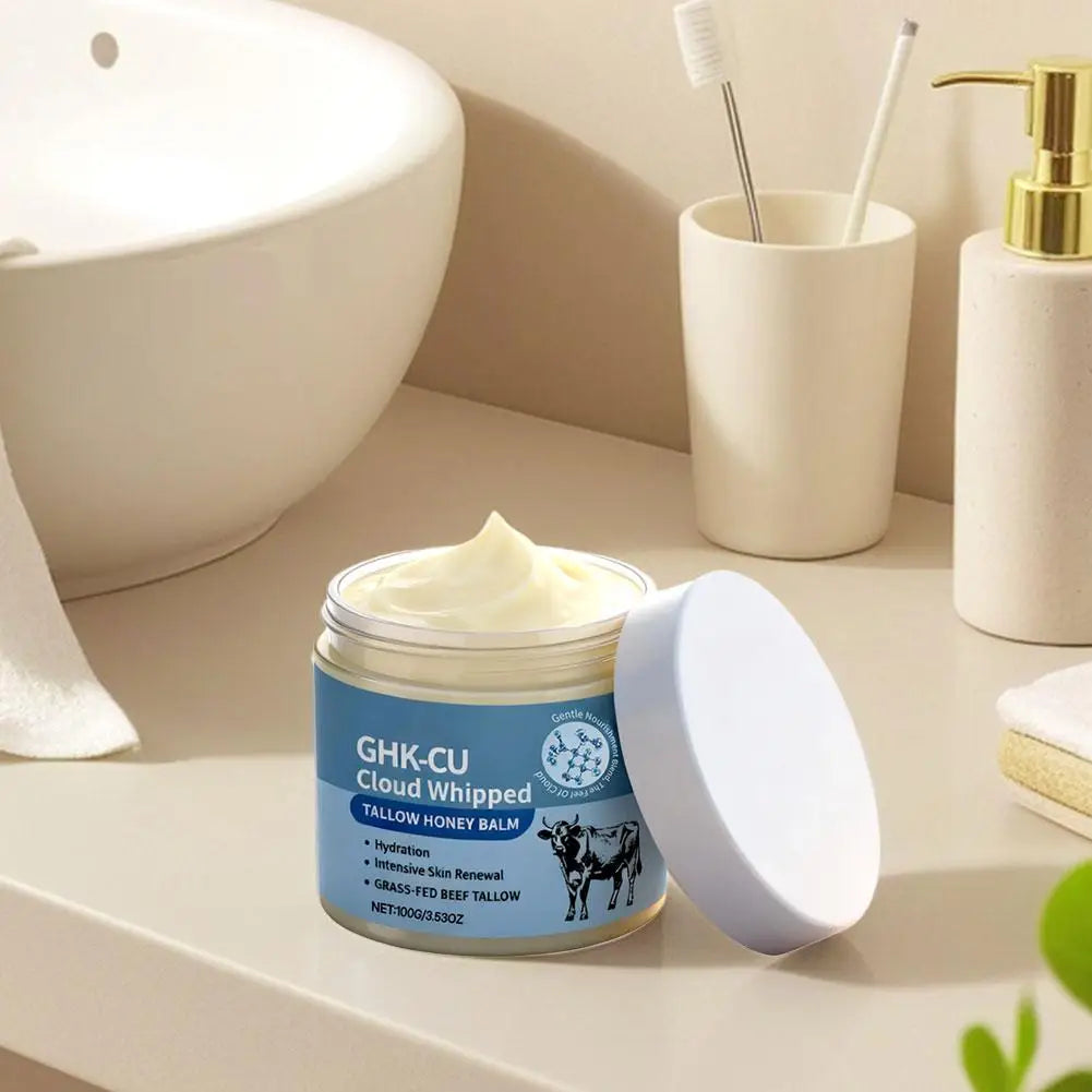 Tallow Skincare Cream Collagen Firm Skin Honey Deep Hydration & Barrier Repair Cream Improve Dry Body Lotion Korean Skincare