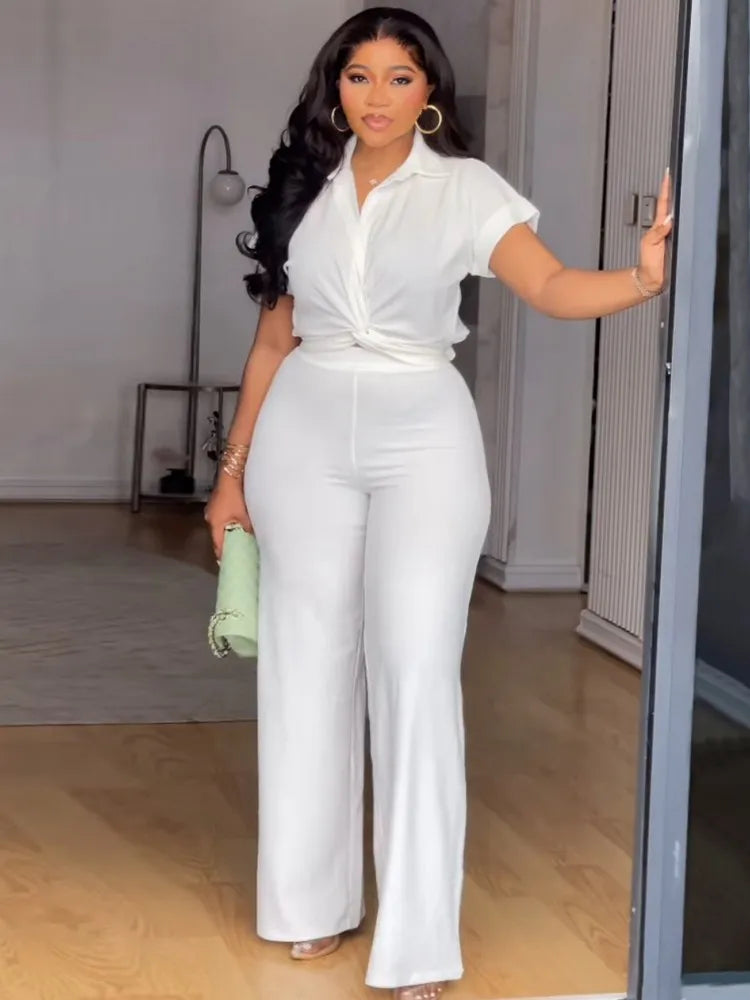 2 Piece Women Sets 2025 New Arrival Plus Size Summer Matching Sets Print Two Pieces Sets Top Pants Suits Outfits Clothing