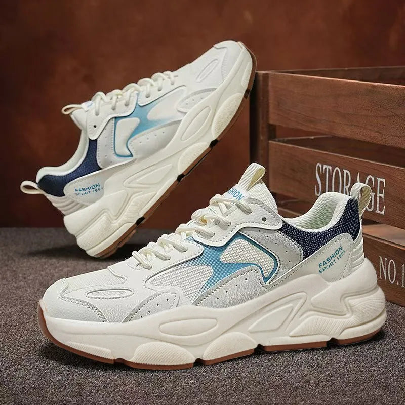 Baskets Dad Homme Été 2026 | Mesh Respirant Casual | Semelle Épaisse Streetwear