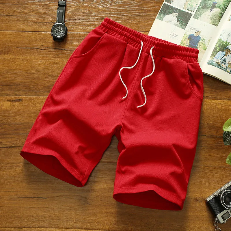 Short uni en polyester pour homme | Style décontracté