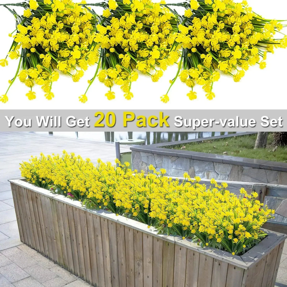 Plantes Artificielles Extérieur Résistant UV | Arbustes Plastique | Décor Intérieur & Extérieur
