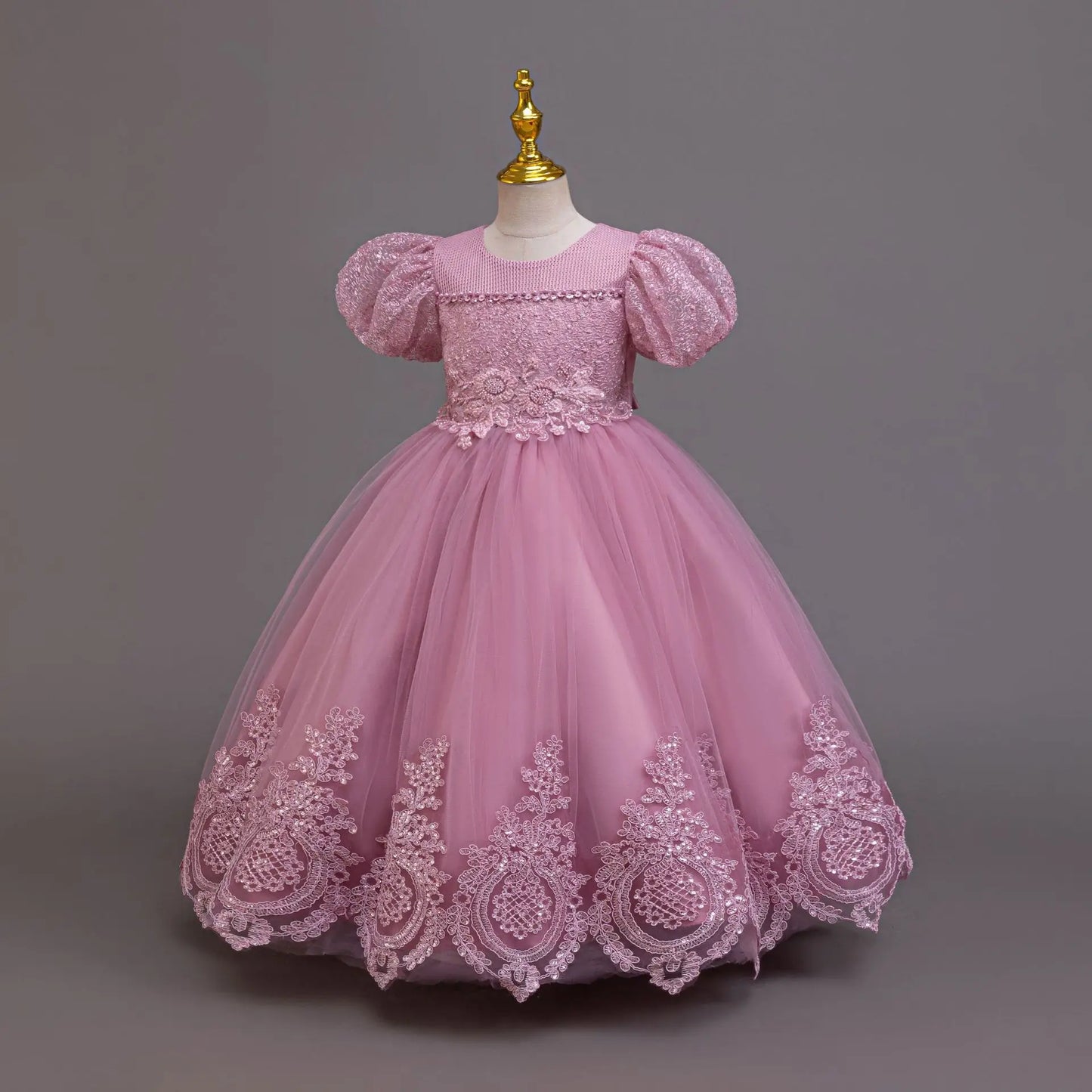 New Girl Evening Dresses Festive Clothing Children Elegant Wedding Dress for Party Girls' White Clothes