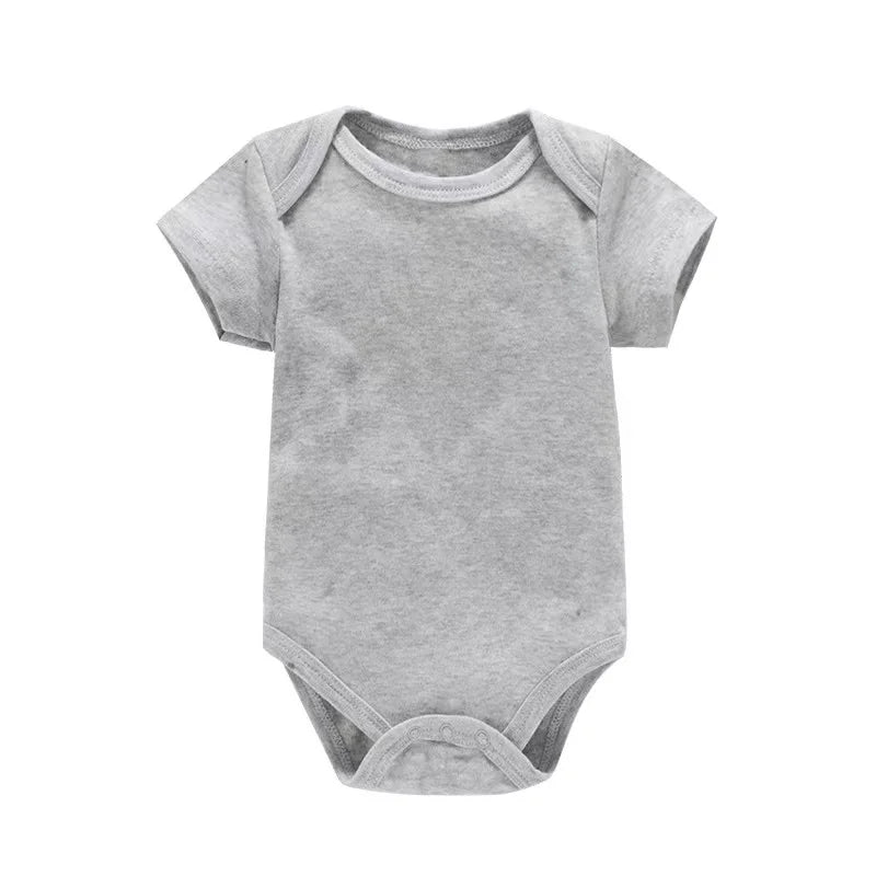 Baby Clothes Fashion Baby Bodysuit Summer Clothes Solid Color Romper Soft Casual Jumpsuit for Newborns Clothing