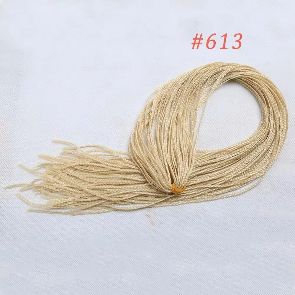 Tresses Zizi Box Braids Longues Bouclées Synthétique Colorées | 28 Pouces | 50g | Twist Sénégalais Crochet | Femme