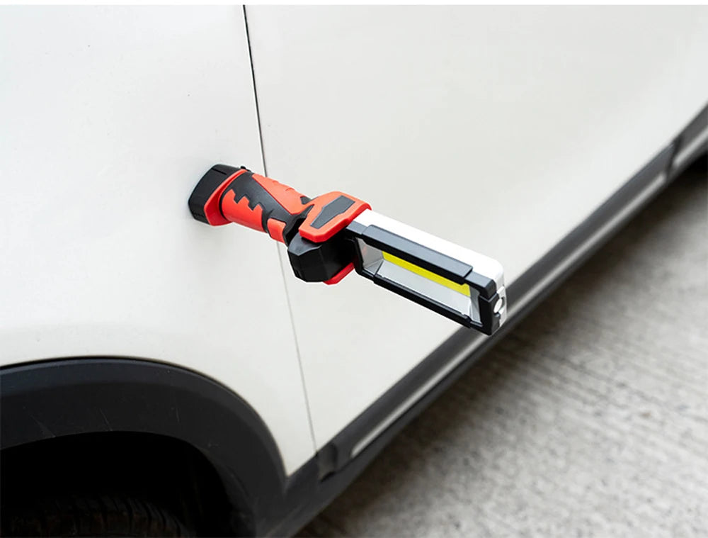 Lampe de Travail COB LED Portable | Garage & Mécanique Auto | Rechargeable USB | Inspection & Urgence