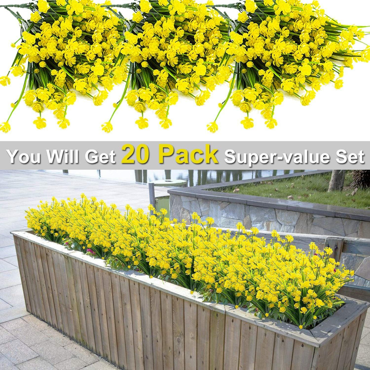 Plantes Artificielles Extérieur Résistant UV | Arbustes Plastique | Décor Intérieur & Extérieur