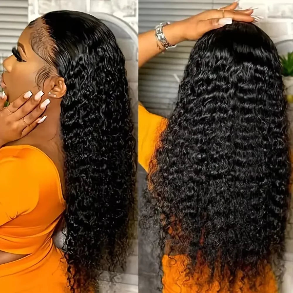 Human Hair Wigs 13x4 Deep Wave Frontal Wig Lace Wig 13x6 Human Hair 200 Density Human Hair Wig Curly Lace Front Human Hair Wig
