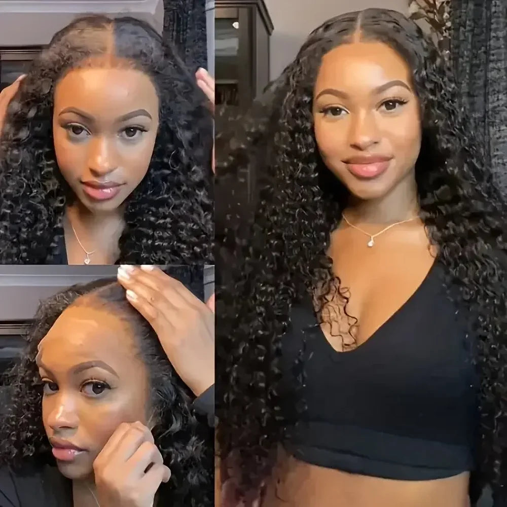 Perruque Lace Front Kinky Curly | 13x4 & 13x6 | Cheveux Humains | Frontal Lace Naturel