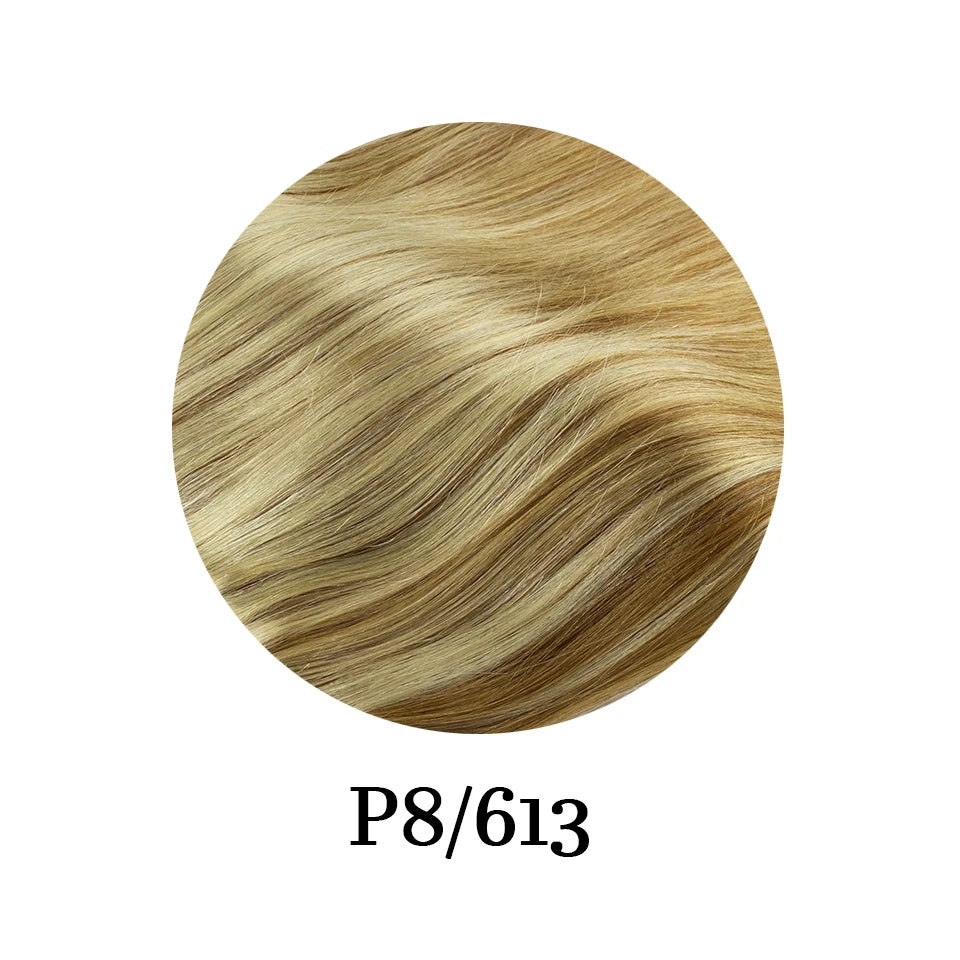Extensions à Clips Cheveux Humains | Noir Naturel | 18 Clips | 8 Pièces | Volume Complet | Femme