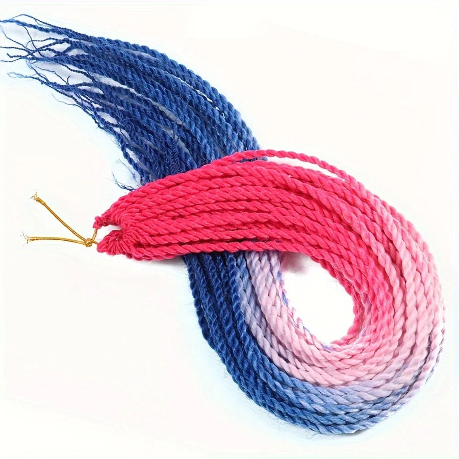 Tresses Senegalese Twist Crochet 24 Pouces | Dreadlocks Synthétiques | 30 Racines | Extensions Femme