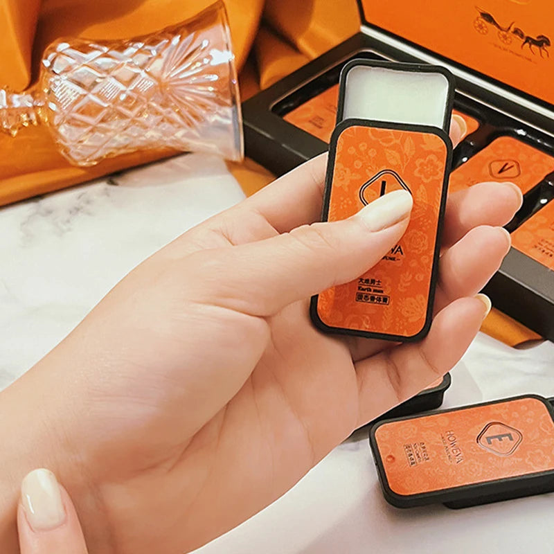 4-Piece Solid Perfume Set, Floral and Fruity Fragrance, Long-lasting, Light and Portable, Ideal for Gifting/Daily Use