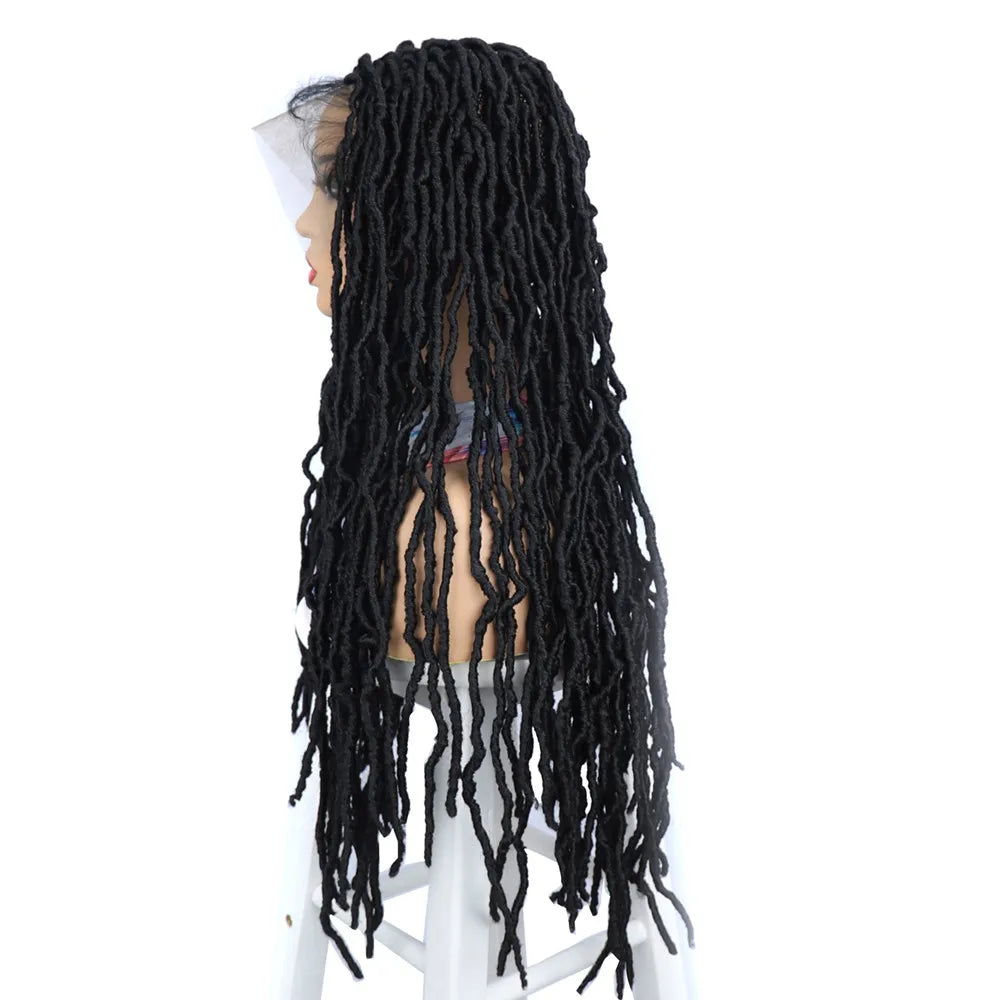 Dreadlocks Braided Wigs Synthetic Locs Full Lace Wig Female Braids Full Lace Wigs Women African Box Braids Hair Wigs For Woman