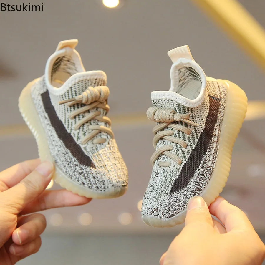Baskets Mesh Légères Enfant | Tricot Respirant Running | Printemps-Automne Garçon Fille