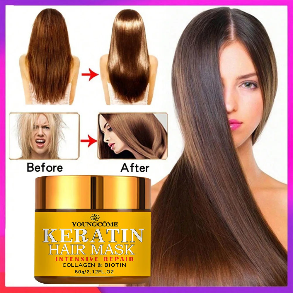 Hair Repair Hair Mask Biotin Collagen Keratin Treatment Hair Conditioner Hair Essential Oil Nourishing for Dry Damaged