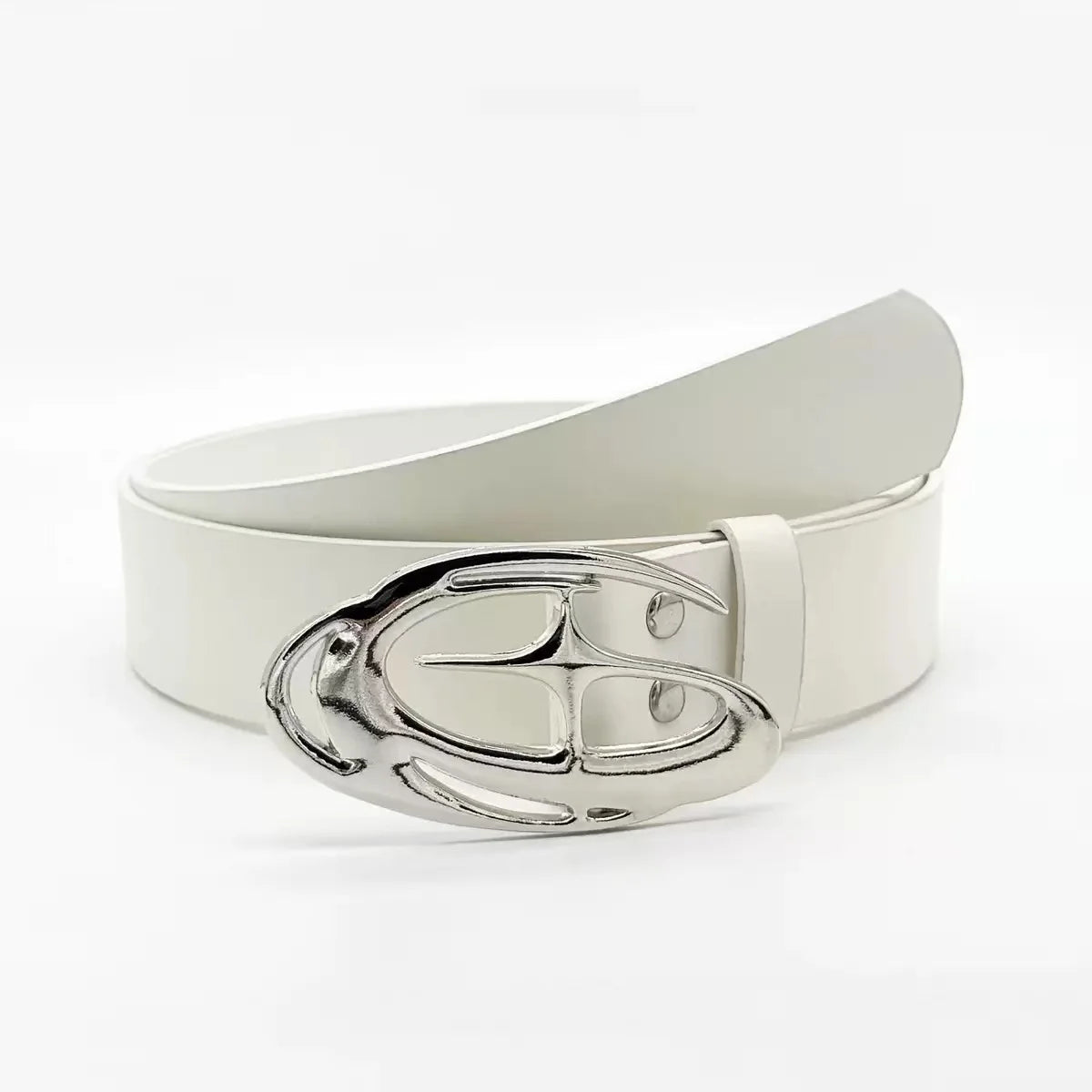 Fashion Women's Two-Piece Belt Set [Black + White] Plus-Size Belt Set, Suitable for Waist Circumference 29.53-37.4 Inches, Decor