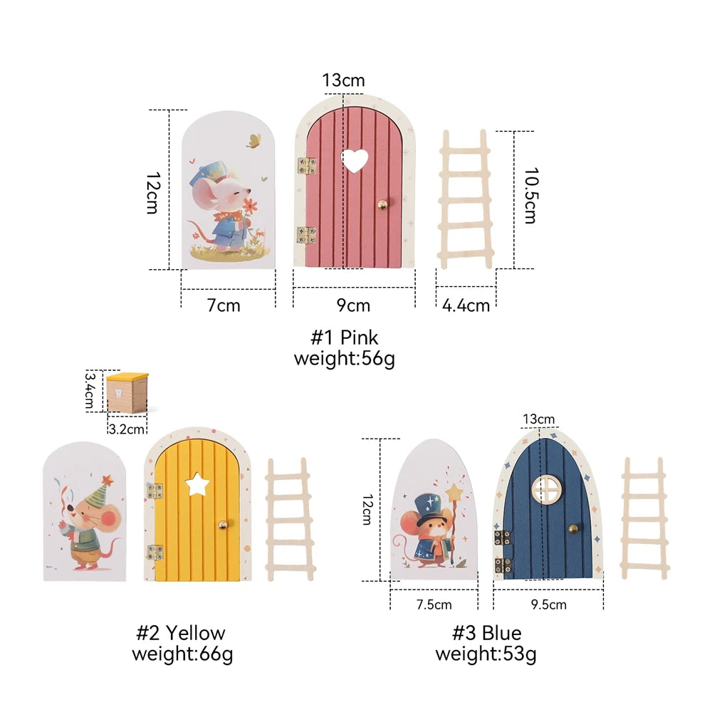 Porte Miniature Fée en Bois | Décoration Chambre Enfant & Jardin | Accessoire Conte de Fées