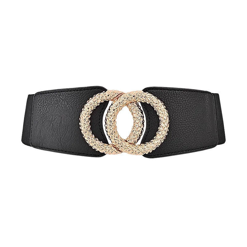 Ceinture Large Corset Femme Grande Taille | Élastique Luxe | Mode Designer | Taille Haute Cinée
