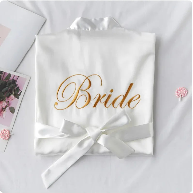 Bride with Team Bride Robe Bride To Be Bridal Shower Bachelorette Party Wedding Decoration Wedding Hen Party Bridesmaid Gift