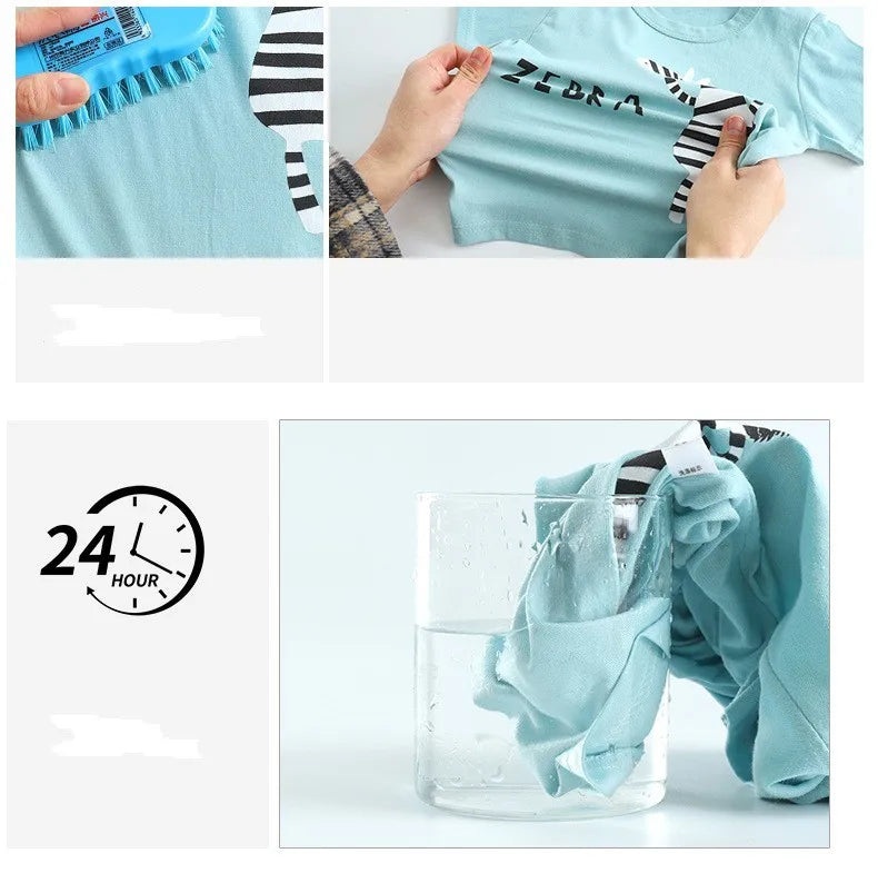 Pyjama 2 Pièces Enfant Coton | T-Shirt & Short Été | Cartoon Ours & Dinosaure | 1-4 Ans