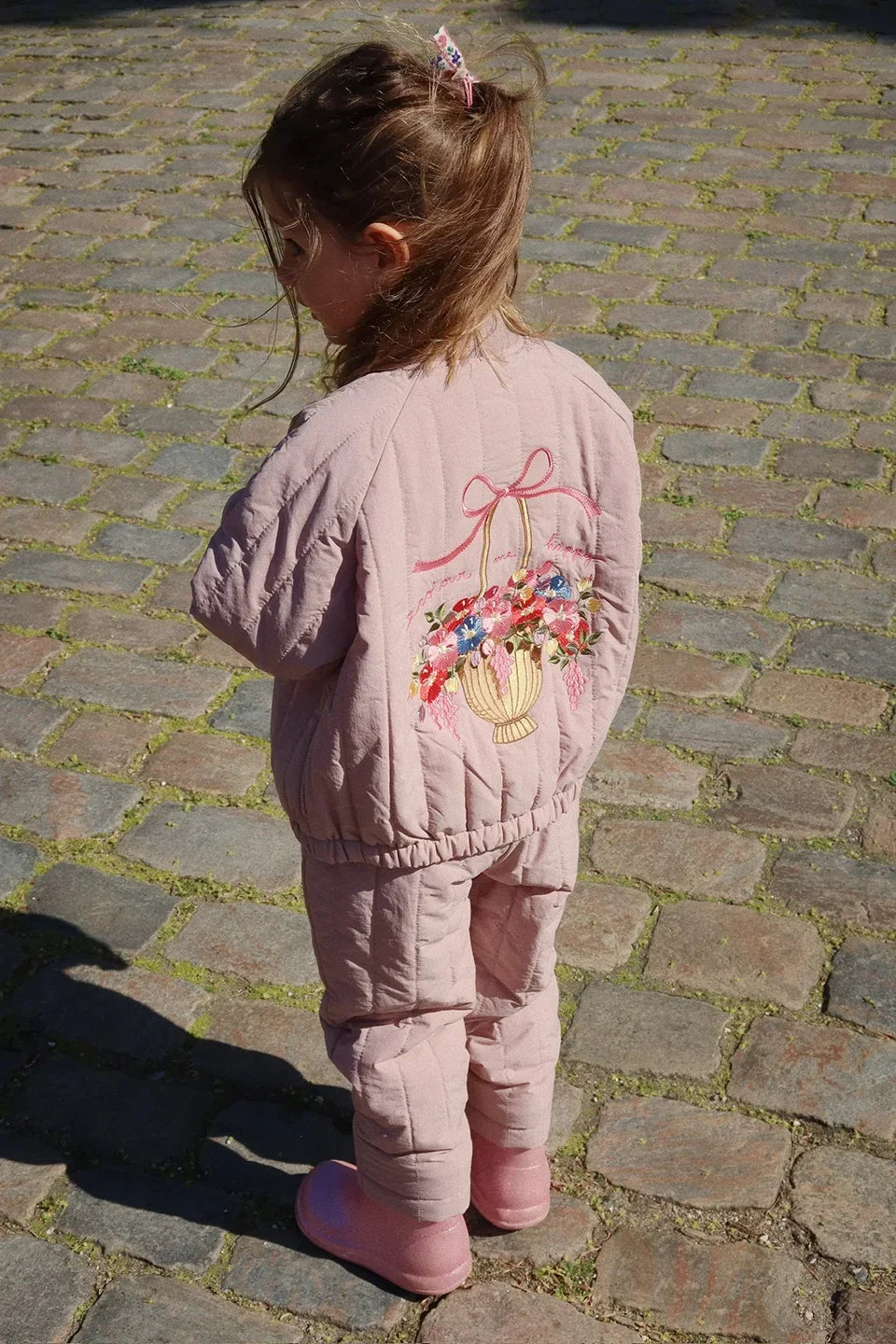 Manteau Polaire Paillettes Fille | Laine d'Agneau | Broderie Garçon | Vêtement Enfant Hiver