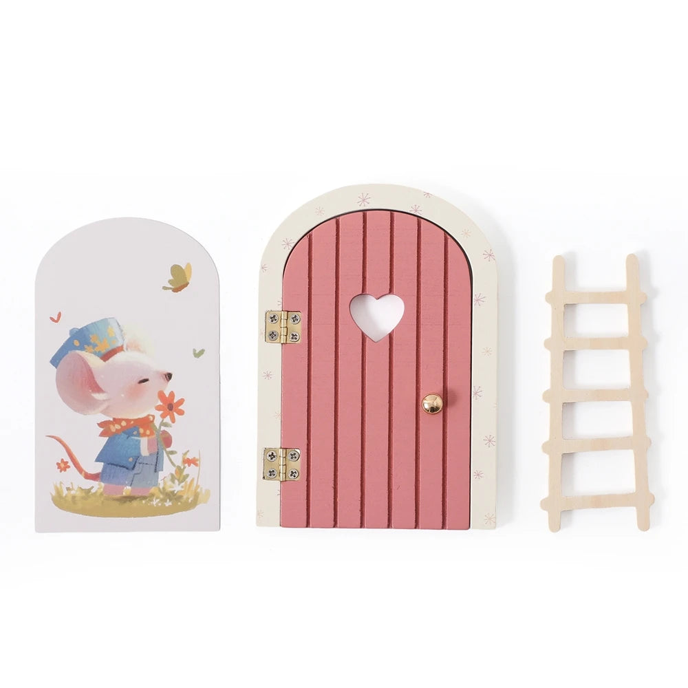 Porte Miniature Fée en Bois | Décoration Chambre Enfant & Jardin | Accessoire Conte de Fées