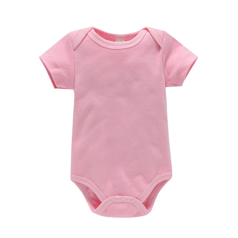 7 Colors Baby Girls Solid Onesies Bodysuits For Boys