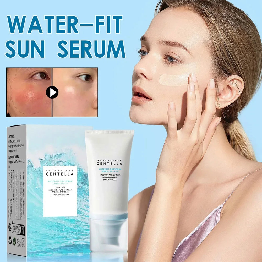 50+ Facial Sunscreen Centella Protector Solar Sunblock Skin Whitening Cream Moisturizing Protector Care Body Sunscreen