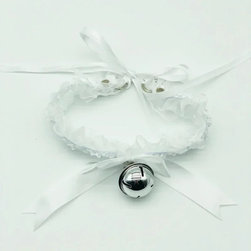 Collier Ras-du-Cou Dentelle Esthétique | Nœud Papillon Cloche | Femme | Collier Gothique Simple Sexy | Pendentif Mode