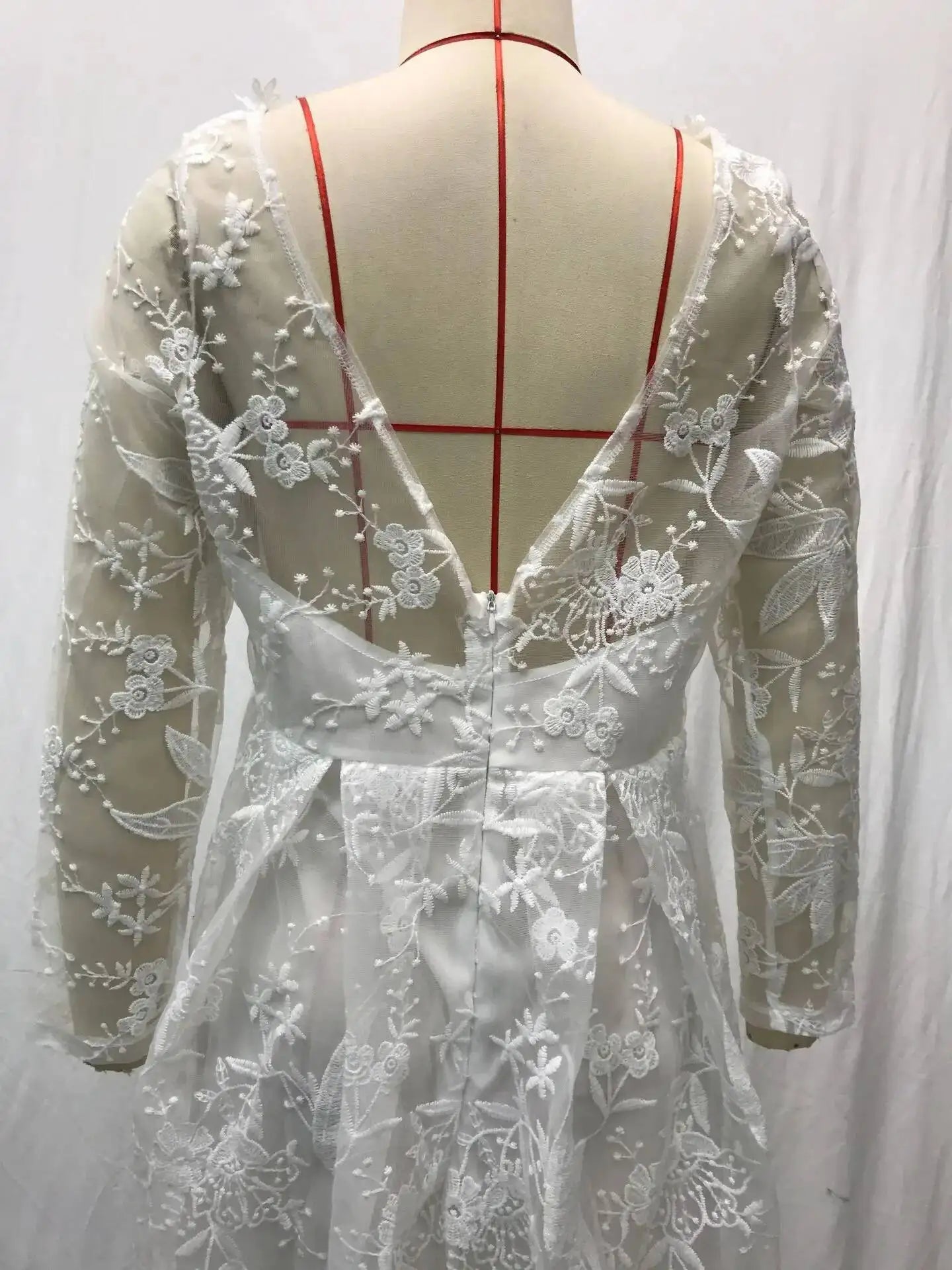 2026 New Women's Dress Lace Deep v Long Sleeve Dress Long Dress Long Dress Gown Vestidos De Festa