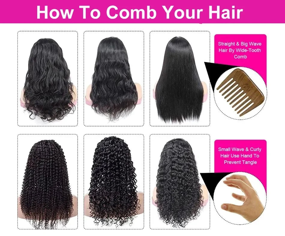 250 Density Chocolate Brown Deep Wave Human Hair Wig 30-38 Inch Transparent Lace Frontal Wigs 13x6 Lace Front Water Curly Wigs