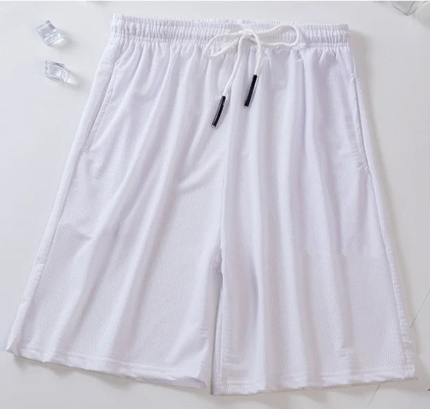 Short uni en polyester pour homme | Style décontracté