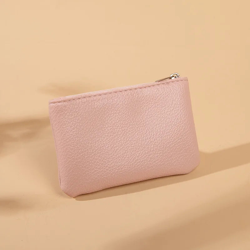 Petit Portefeuille Femme | Fermeture Éclair | Porte-Cartes & Clés | Cuir PU Haute Qualité | Court