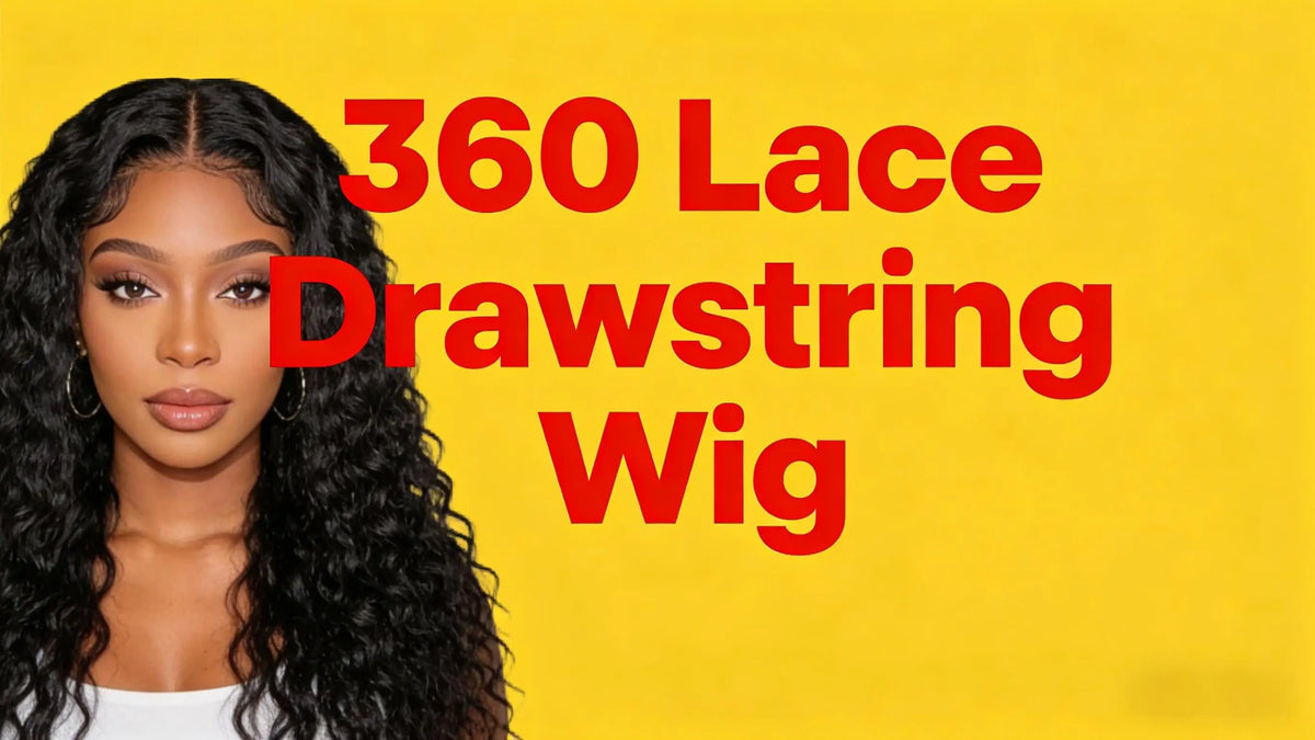 No Glue Upgrade 30 inch 250% HD 360 Lace Front Kinky Curly Wig Drawstring Lace Black Human Hair Water 360 Full Glueless Wigs