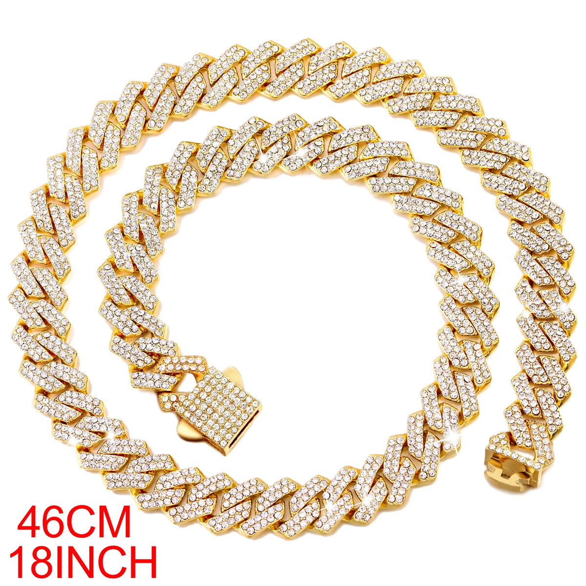 Men's Initial Name Pendant Necklace with Hip Hop Iced Out Rhinestone Paved Cuban Link Chain Necklace Fashion Birthday Jewelry Gift