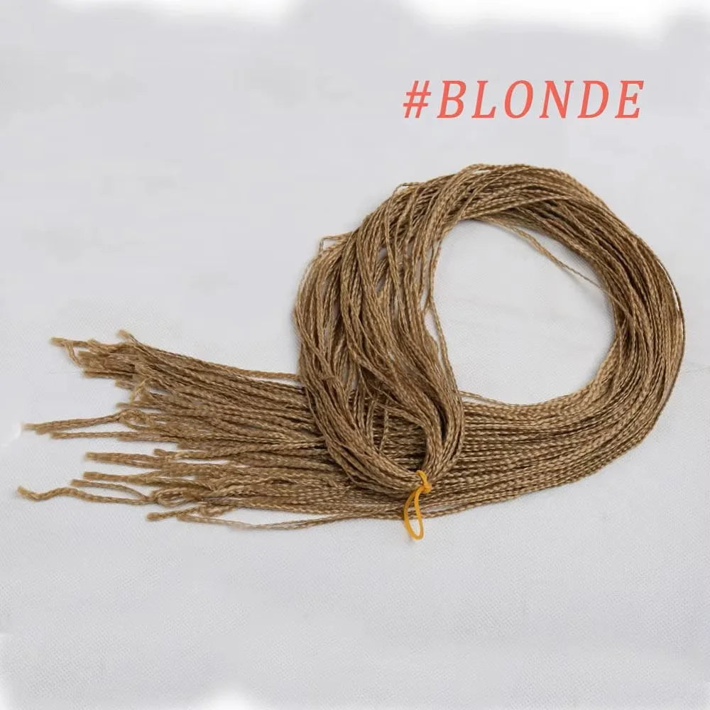 Tresses Zizi Box Braids Longues Bouclées Synthétique Colorées | 28 Pouces | 50g | Twist Sénégalais Crochet | Femme