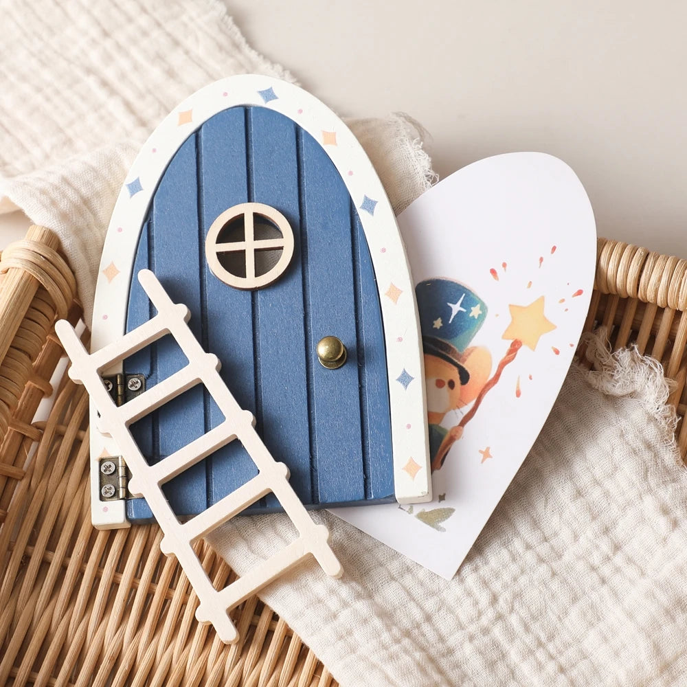 Porte Miniature Fée en Bois | Décoration Chambre Enfant & Jardin | Accessoire Conte de Fées