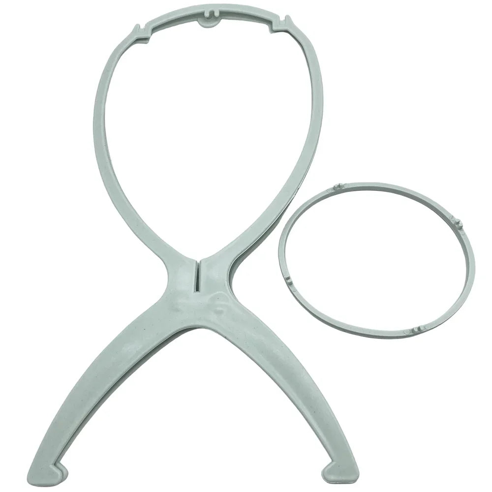 2 pcs 36cm Portable Desktop Wig Stand Wig Stands Portable Wig Hanger Salon Barber Hanging Hats Holder Display Stand