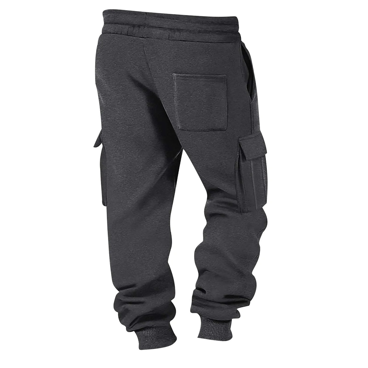 Men's Cargo Pants 2025 New Casual Loose Autumn Winter Straight Baggy Pants Multi-Pockets Solid Color Printing Sweatpants