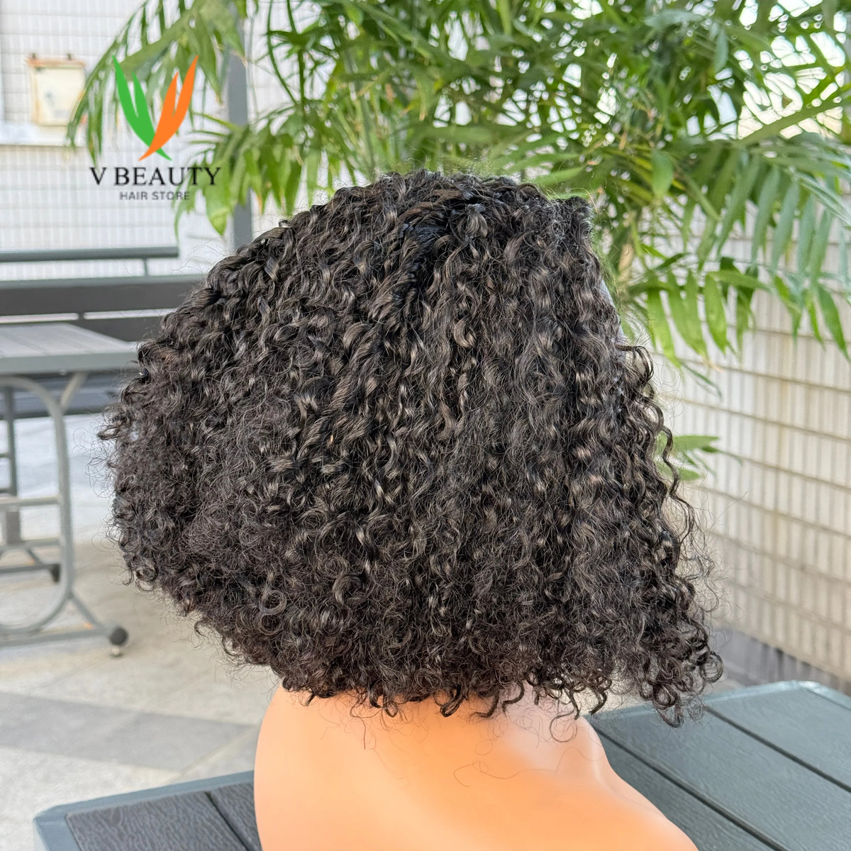 Perruque Headband Pixie Curly | 250% Densité | Cheveux Humains Brésiliens Vierges | Machine Made | Sans Lace
