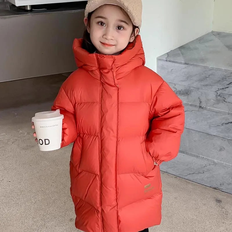 Doudoune Fille -30°C | Imperméable Brillante Capuche | Parka Chaude Enfant 5-14 Ans Hiver